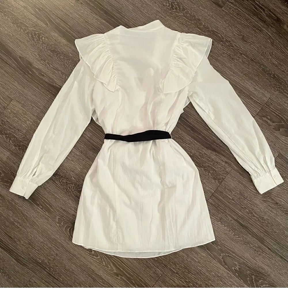 Mlm Label Miller Ruffle Shirtdress - Picture 8 of 10
